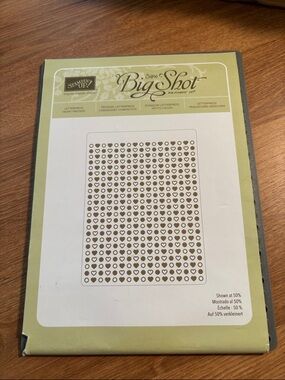 Sizzix Big Shot Letterpress Heart Pressed Embossing Plate
